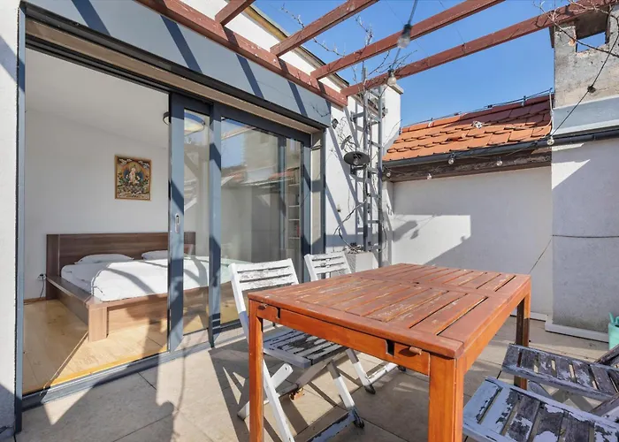 아파트 Amazing Loft With Terrace In Centre